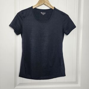 Athleta Black Breezy Activewear Scoop Neck Women's Top  Size S